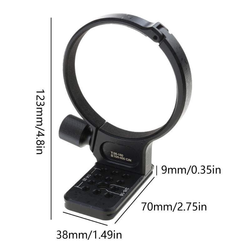 Lens Tripod Mount Ring Quick Release Tripod Collar with 1/4" Screw for 35-150mm 100-400mm Camera Lens