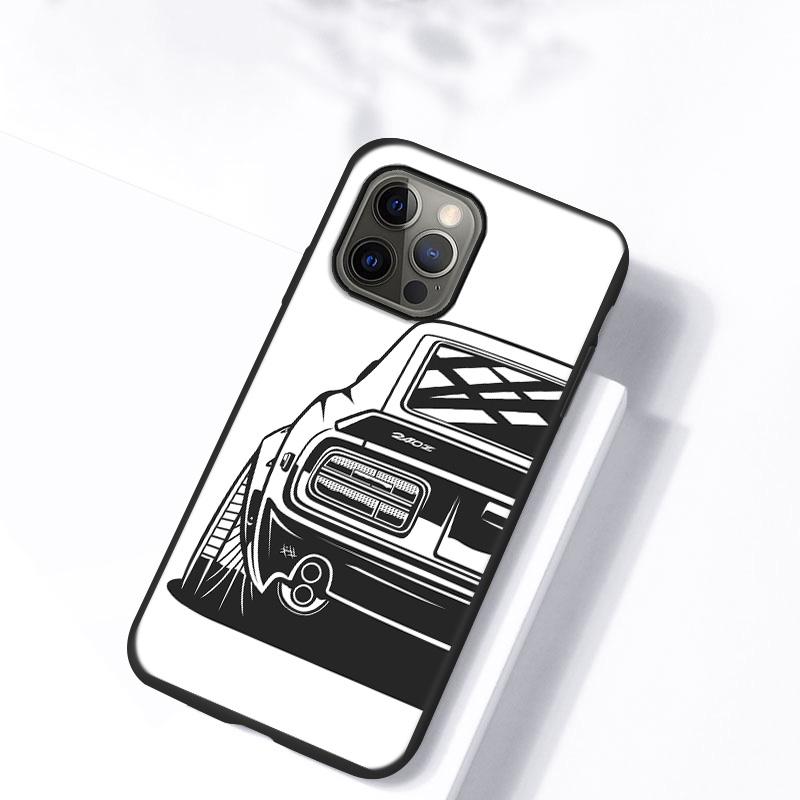 Japan JDM Sports Car Soft Case For iPhone 12 Pro Max Case Coque iPhone11 11 Pro 13 Mini XR XS Max X 7 8 Plus SE 2020 6s 5s Cover
