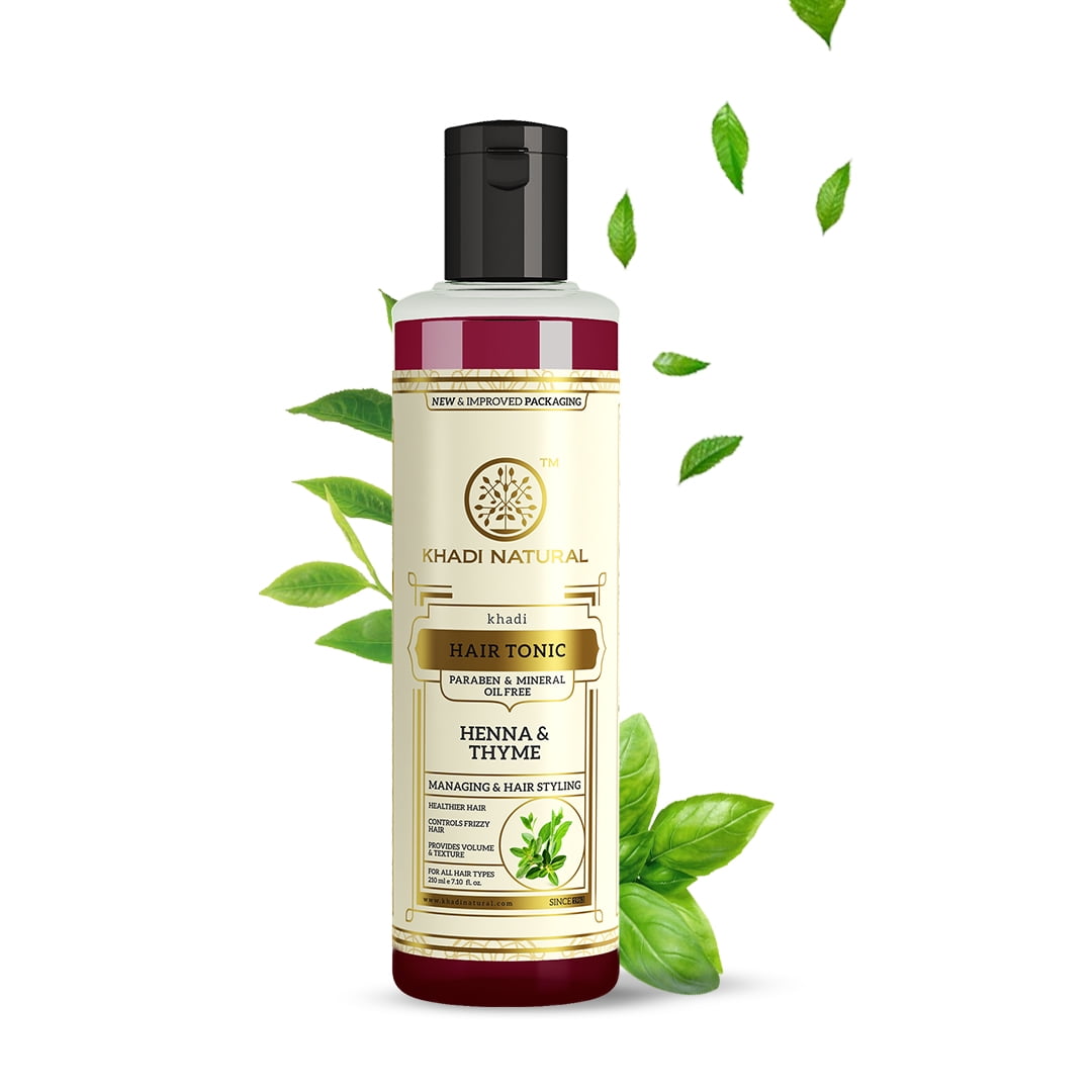 

KHADI NATURAL ХНА ТИМЬЯН ТОНИК ДЛЯ ВОЛОС БЕЗ ПАРАБЕНОВ, 210 мл(7 жидких унций)