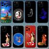 Hinano Tahiti Girl Handyhülle Für iPhone 16,15,14,13,12,11,Pro,X,XS,Max,XR,Plus,Mini Weiche Schwarze Hülle