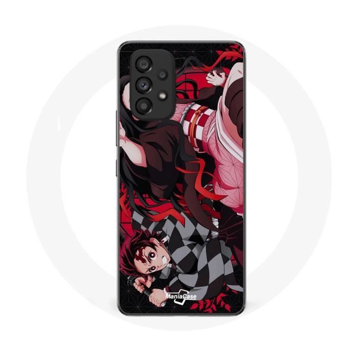 Coque - Maniacase - Samsung Galaxy A53 5G - Souple - Noir - Demon Slayer