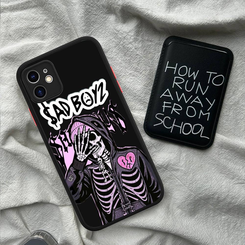 Junior H SAD BOYZ 4 LIFE Phone Case For IPhone 16 15 14 X XR XS 7 8 Plus 11 12 13 Pro MAX 13mini Matte Shockproof Case
