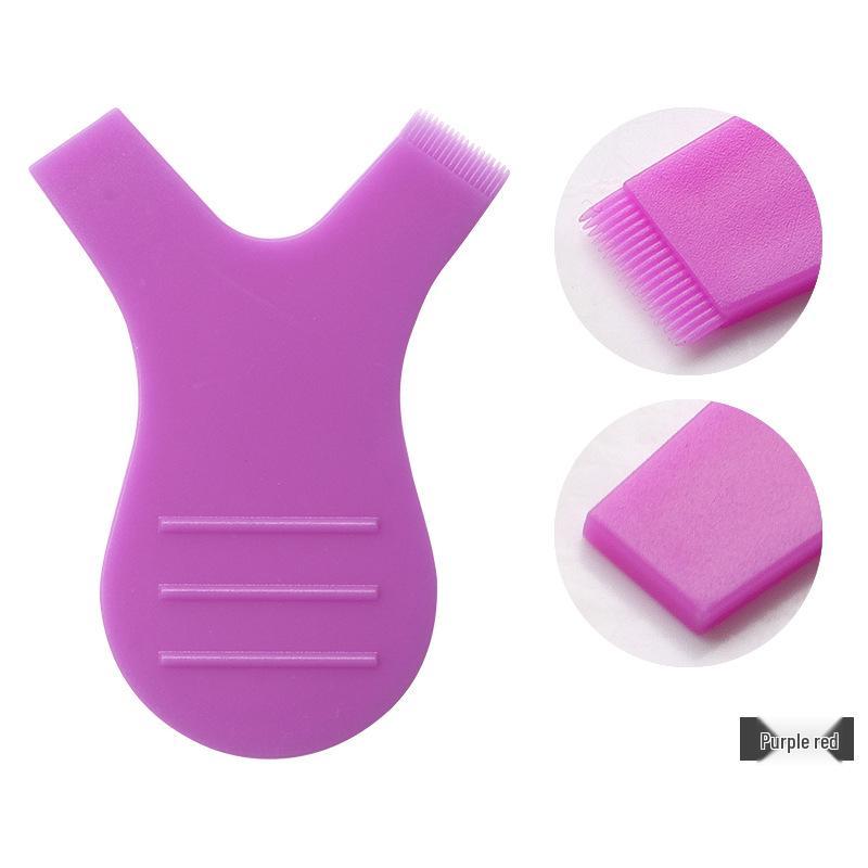 Y-shaped Eyelash Extension Brush, Mini Lash Perm Comb, Portable Eyebrow Brush, False Eyelash Application Tool.