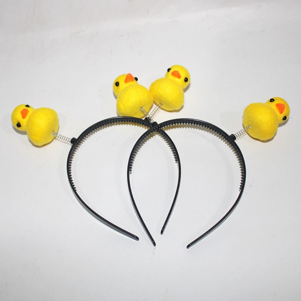 Sunflower Yellow Duck Headband Star Children Hair Bands Funny Cartoon Hair Hoop  Performance