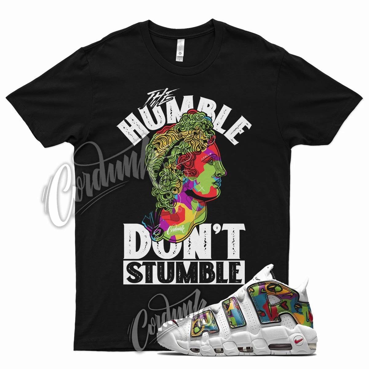 Black HUMBLE V2 Shirt for N Air More Uptempo Peace Love University S