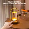 Rechargeable LED Night Light Touch Control Mode Ambient Light 3 Color Dimming Night Light for Restaurant Bar Party