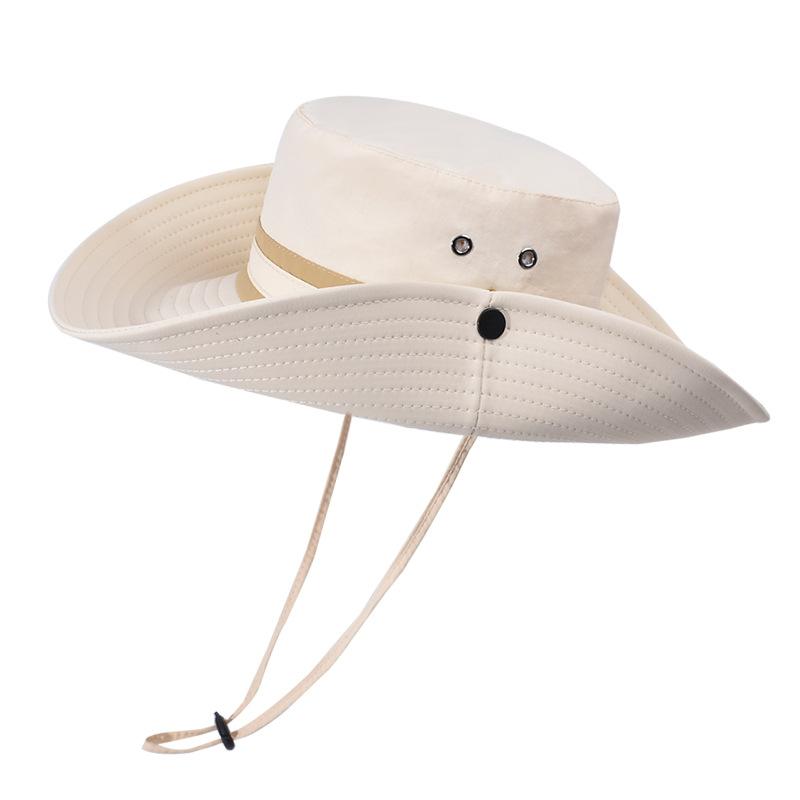 Spring and summer sun hat children outdoor mountaineering sports breathable sun protection hat fashion versatile big eaves bucket hat
