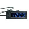 3 IN 1 Thermometer Clock Voltmeter Digital Display Electronic Clock Car Ornament