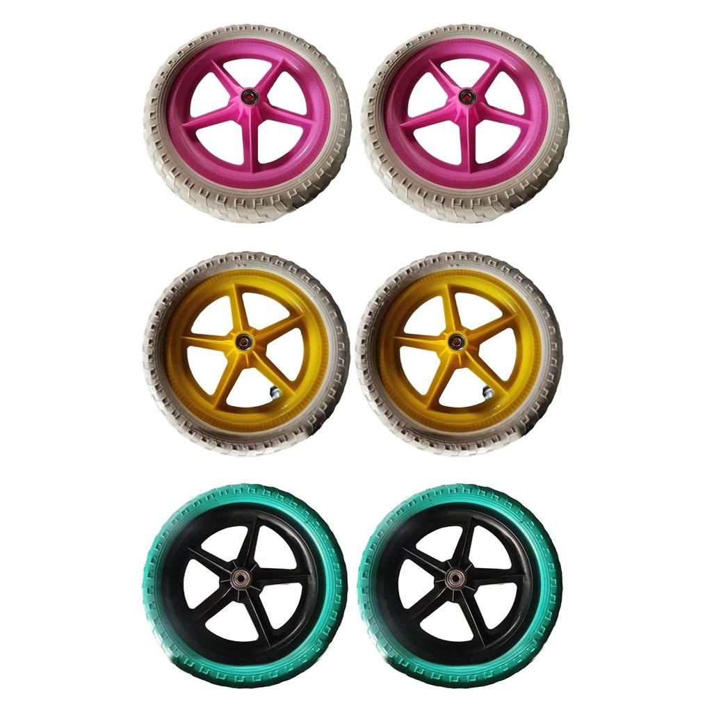 1 Pair Balance Bike Replacement Wheels Riding 27 cm Nonslip Training Wheels
