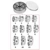 11Pcs DIY Biscuit Mold Stainless Steel Cookie Cutter Baking Pastry Mold  for Home Kitchen Bakery