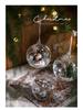 Glass Christmas Ball Ornament - Festive Hanging Decoration for Holiday Atmosphere