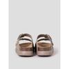 Scholl (Women) Cork Two-Strap Chunky Sole Sandals Yellowish Brown (Hh54K2C12B)