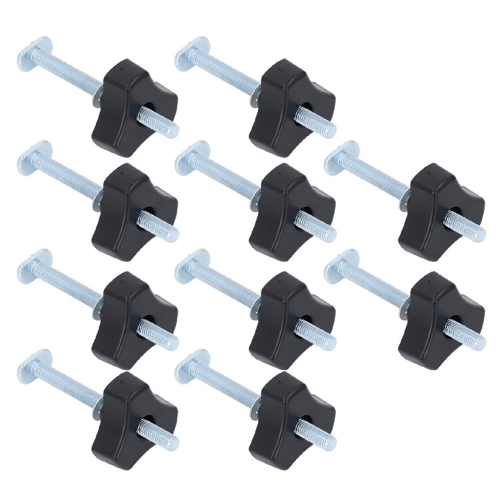 10 Sets T-Nuten-Knöpfe Edelstahl M8x100mm Gewindebolzen und Mutter-Unterlegscheiben-Kit für Holzbearbeitungs-Vorrichtung