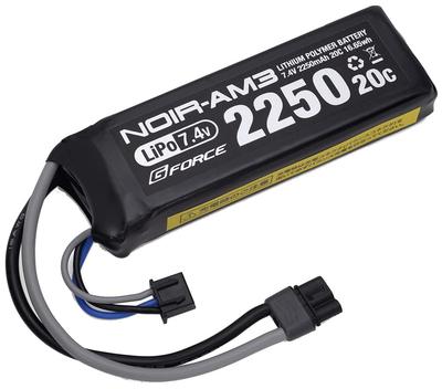 Noir AM3 LiPo 2250mAh Mini S Compatible Size Next Generation Connector Specification GFG911 Genuine 7.4V [Japanese Product]
