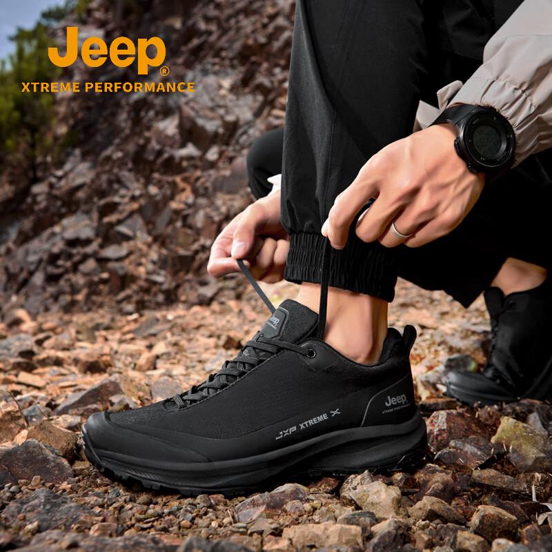 JEEP Men's Waterproof Black Samurai Outdoor Hiking Shoes