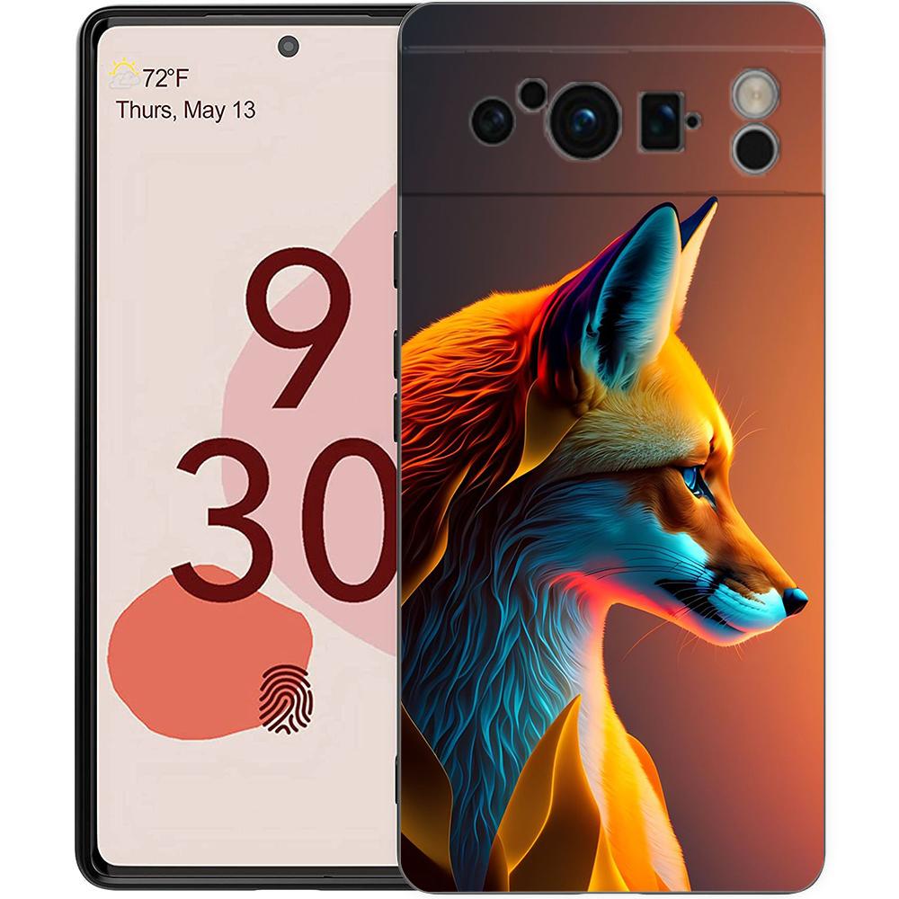 

Cute Animal Fox Phone Case Cover for Google Pixel 10 9 8 7 6 7A 6A Pro Shockproof Soft TPU 9 Pro XL Shell Capas Fundas Coque Bag Pixel 9