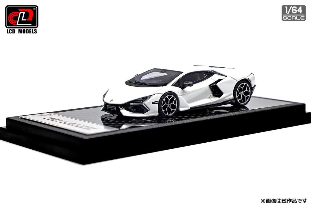 LCD Model 1/64 Lamborghini Revuelto White Finished Model LCD64042WH
