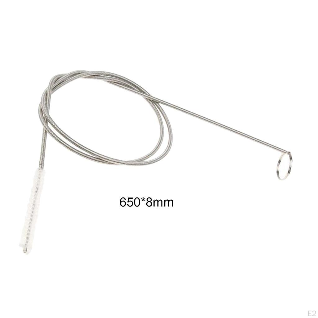 Long Pipe Cleaner Flexible Tube Cleaning Brush Fridge Tool, Stainless Steel Kitchen Drain
