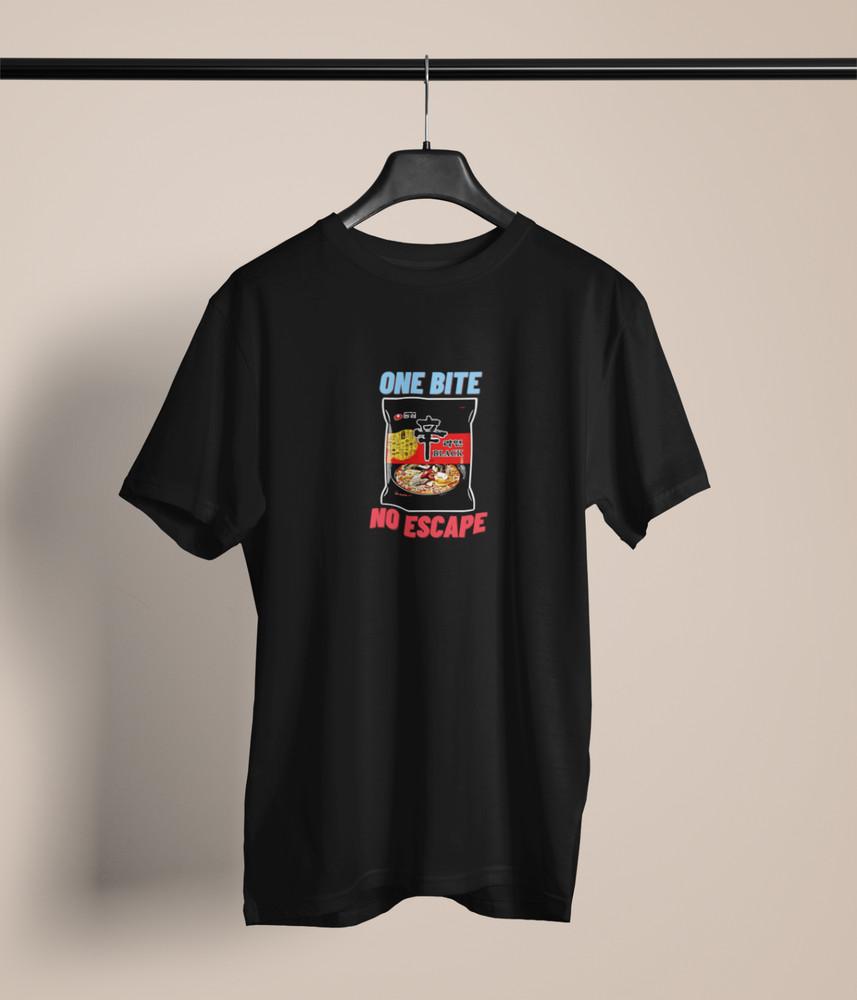 Shin Ramen 'One Bite No Escape' TShirt–Spicy Noodle Lover Unisex Tee,Foodie Gift