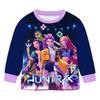Kpop Demon Hunters Children Long Sleeve Pajama Set With Soft Milk Silk Fabric For Summer Comfort