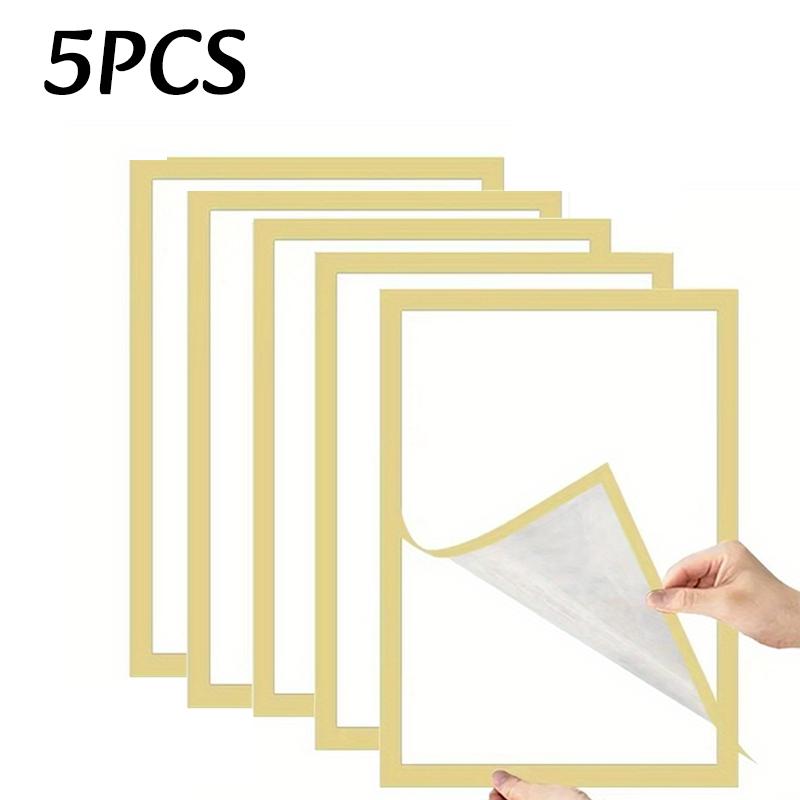 1-1pc Magnetic Wall Frame A1/A6 Self Adhesive No Punch Display Frame Wall Poster Frame Art Wall Sticker Frame Home Office Decor