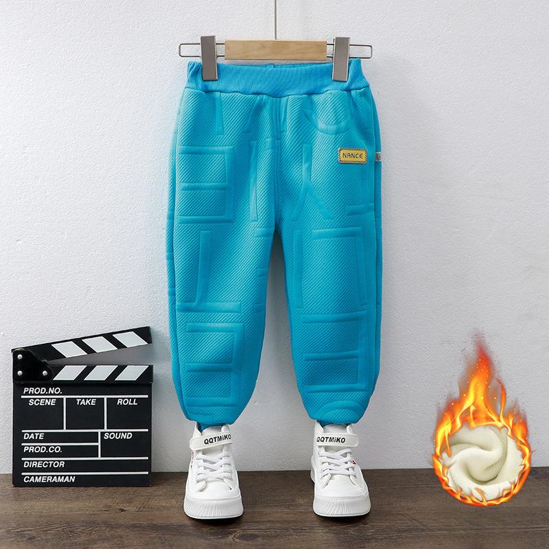 Pantaloni de trening pentru copii, baieti, fete, toamna iarna, pantaloni grosi, ocazional, pantaloni sport largi, pantaloni pentru copii cu litere Kawaii