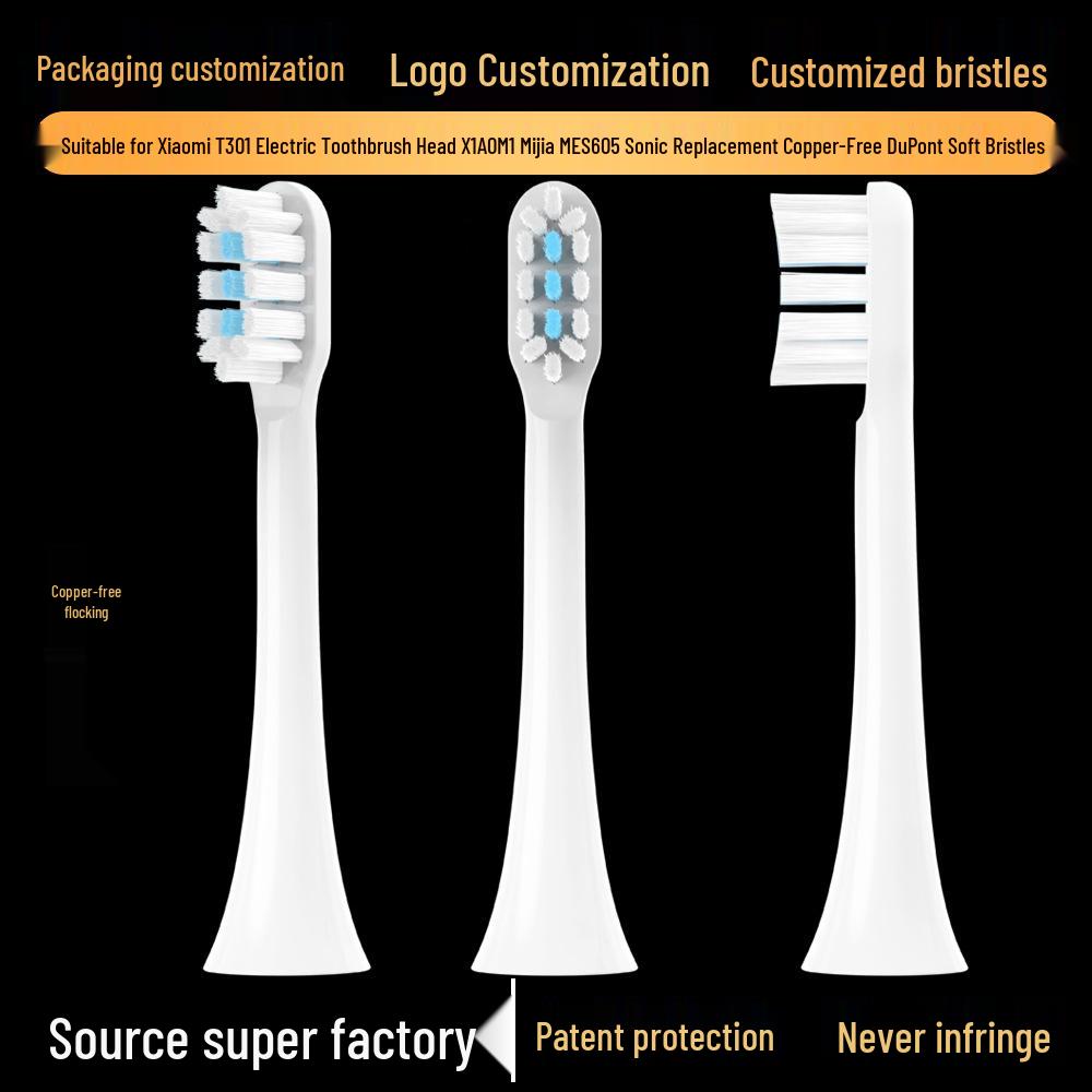 Xiaomi/Mijia T300/T301 Electric Toothbrush Soft Bristle Replacement Heads
