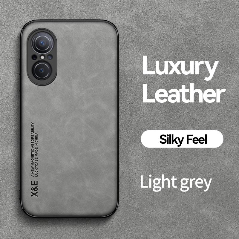 KEYSION Luxuriöse Lederhülle für Huawei Nova 10 Pro 10 SE, weiches Silikon + PC, stoßfeste Handyhülle für Huawei Nova 9 SE