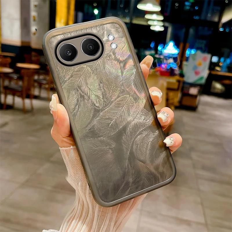 

Для OnePlus Nord 4 5G Nord4 Роскошный перьевой блестящий силиконовый чехол для One Plus Nord CE 3 4 Lite N30 1+12R объектив камеры защитная пленка прозрачный бампер OnePlus Nord 4 5G