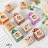Cute Wooden Rubber Stamps Animals Cat Stationery Stamps  For DIY Card Photo Album Diary Decor