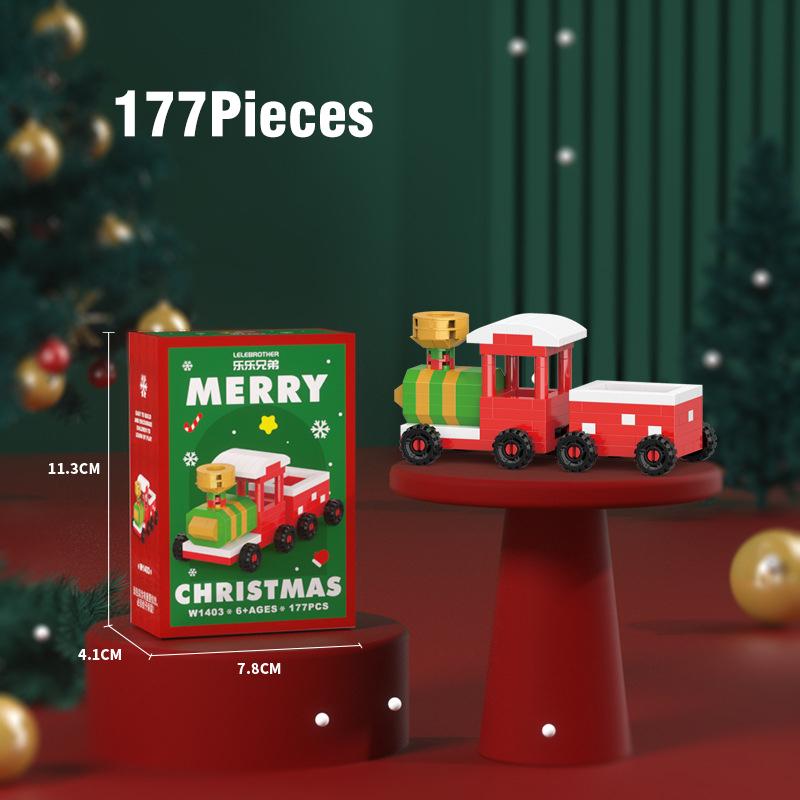 Christmas Electric Track Train Set Children Toy Railway Trains Cargo Car Model with Sounds Lights Kids New Year Xmas Gifts Decor