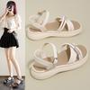 Flip Flops Platform Clogs Wedge Med Buckle Strap Female Sandal 2025 Women's Ladies Shoes Summer Soft All-Match  Sandals