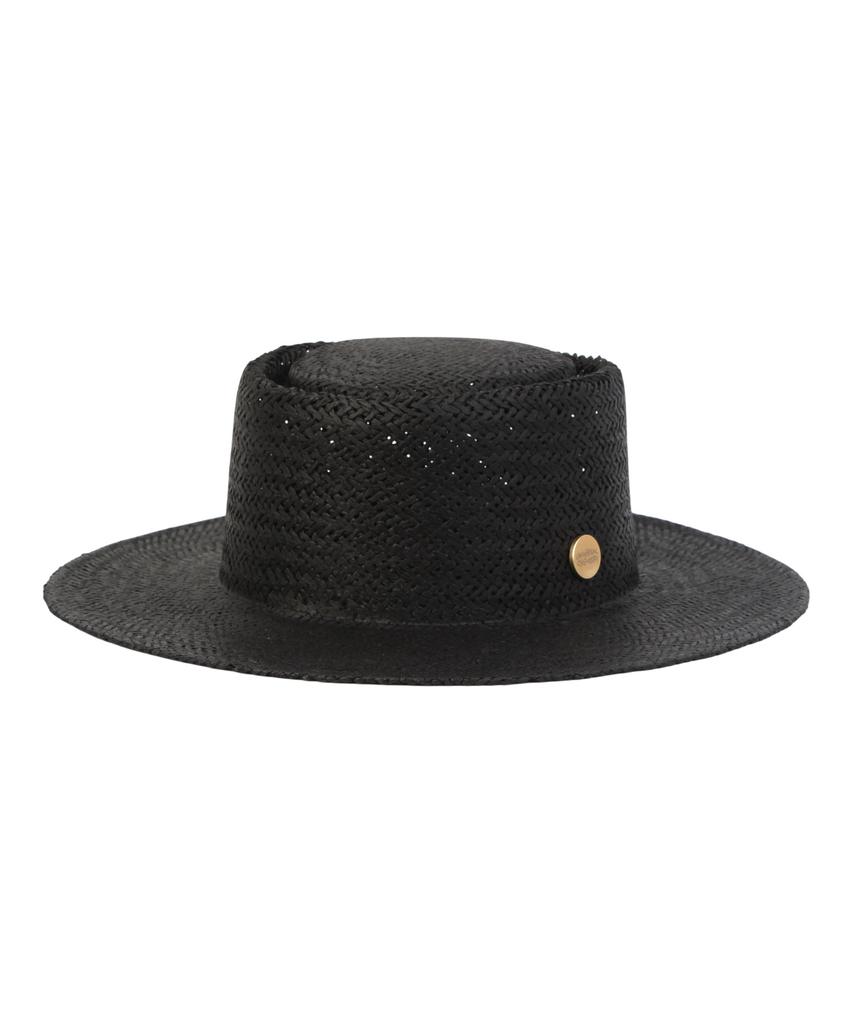 Yunibeosyeolkemiseuteuli Home Black Simple Panama Hat Panama Hat