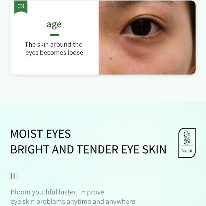 3pcs Seaweed Eye Mask 7.5g/pair, Moisturizing and Moisturizing Eye Mask Sheet Skin Care Product Manufacturer