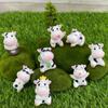 Landscape Home Decoration Little Statue Scene Animal Model Cartoon Cow Figurines Miniature Cattle