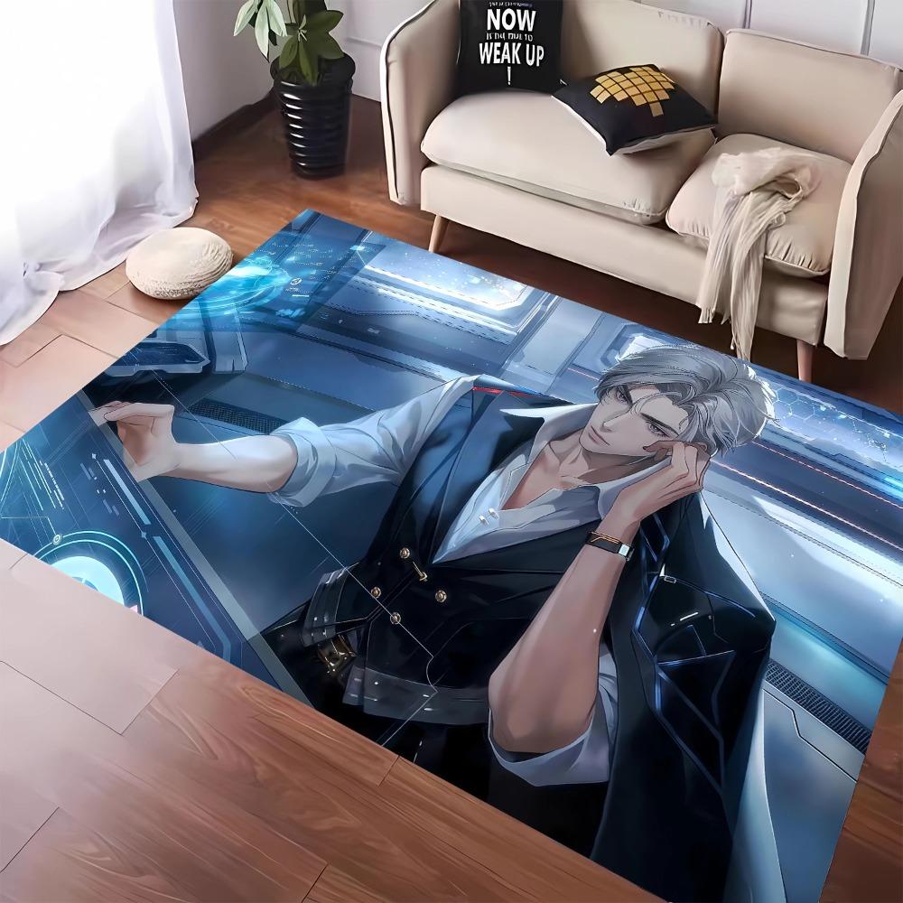 1pc Carpet Game Anime Characters Print for Home Living Room Bedroom Decor Non-slip Rug Floor MatComfortable Carpet for Fans Gift