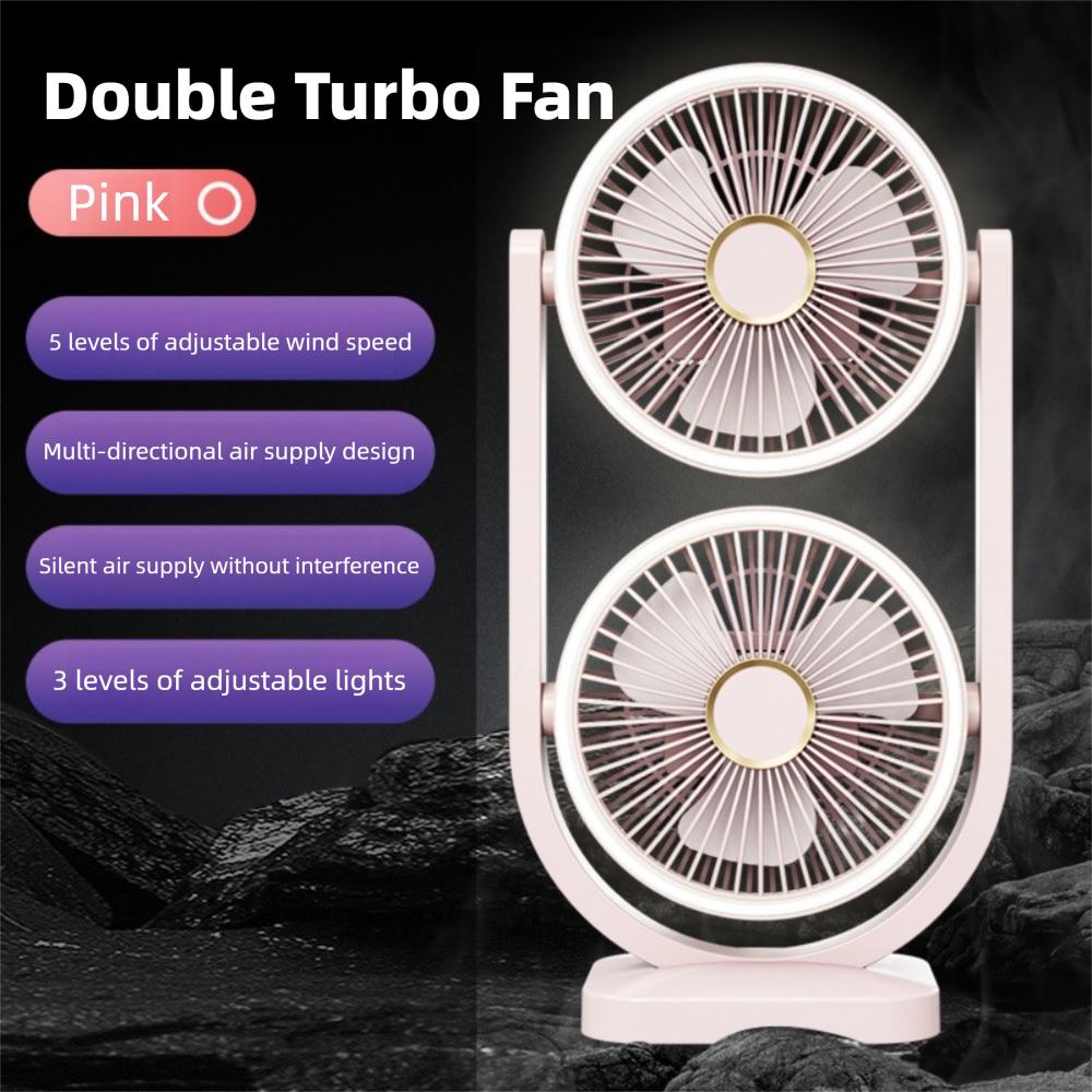 

Двунаправленный настольный вентилятор 2 в 1 Настенный вентилятор Высококачественный двухголовый вентилятор Работа