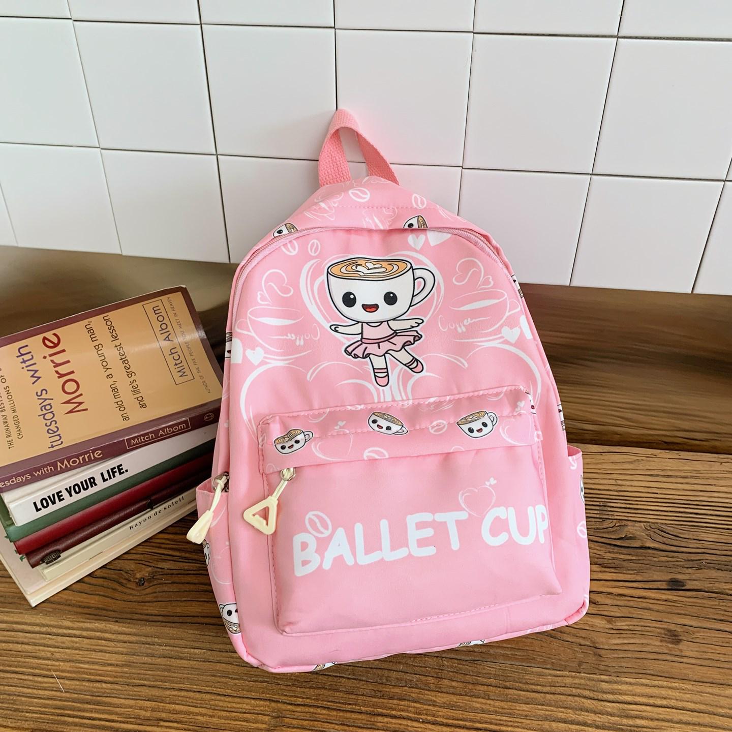 

Shan Hai Jing Kids Cartoon Backpack: Lightweight Schoolbag for Girls, Kindergarten to Early School Age - Perfect for Casual and Outdoor Use 25x31x12 cm рожевий