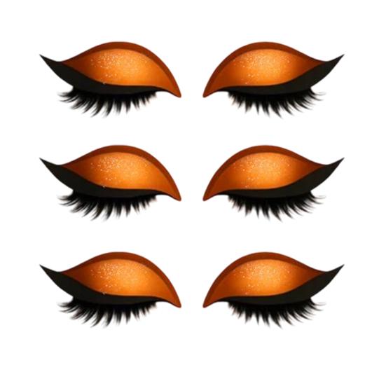 1/2/3/4/5 Pairs Lazy Eye Shadow Eyelash Patch 2-in-1 Eyeshadow Eyelashes Makeup Stickers
