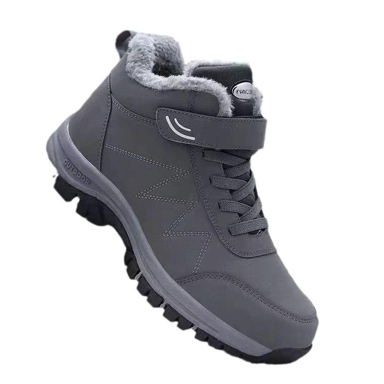 Elderly Shoes with Thick Velvet Middle-aged and Elderly Walking Shoes Anti Slip and Wear-resistant Snow Boots Cotton Shoes