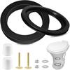 RV Toilet Seal Kit Compatible With Dometic 300 310 320, RV Toilet Parts Replacement For 385311658 Toilet Flush Seal And 385311652 Toilet Base Seal