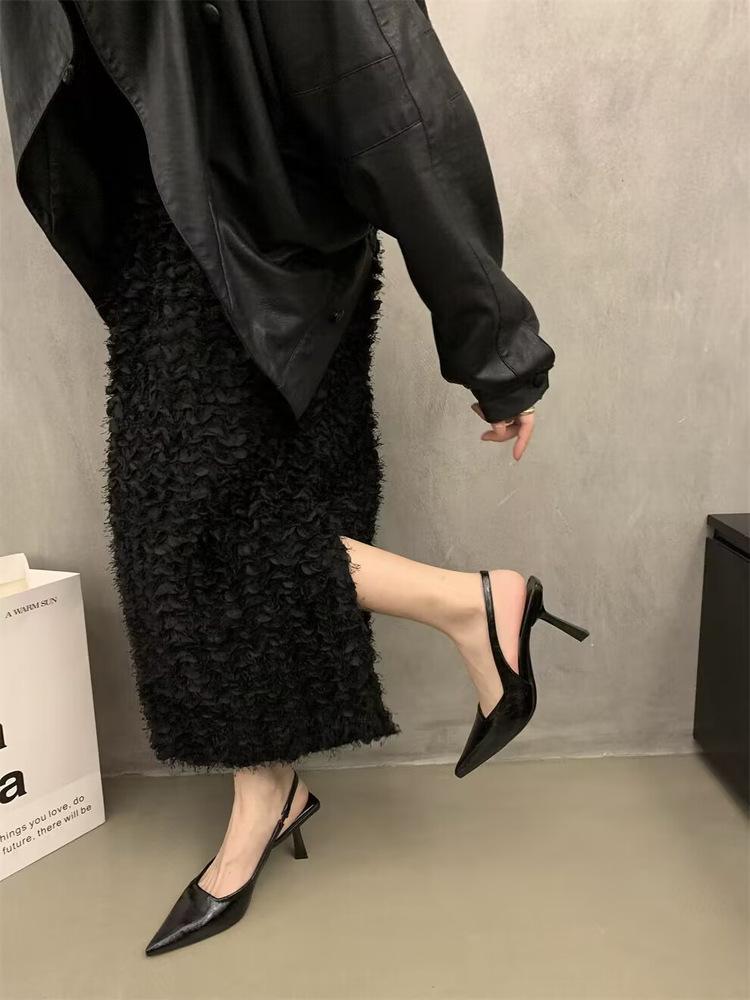 [Yushilai] High-end niche high heels women's spring 2025 new temperament French fairy style sandals