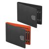 Fashion Bifold Design Business Card Holder PU Leather Thin Minimalist Wallet ID Badge Window Multi-slot Coin Purse For Men