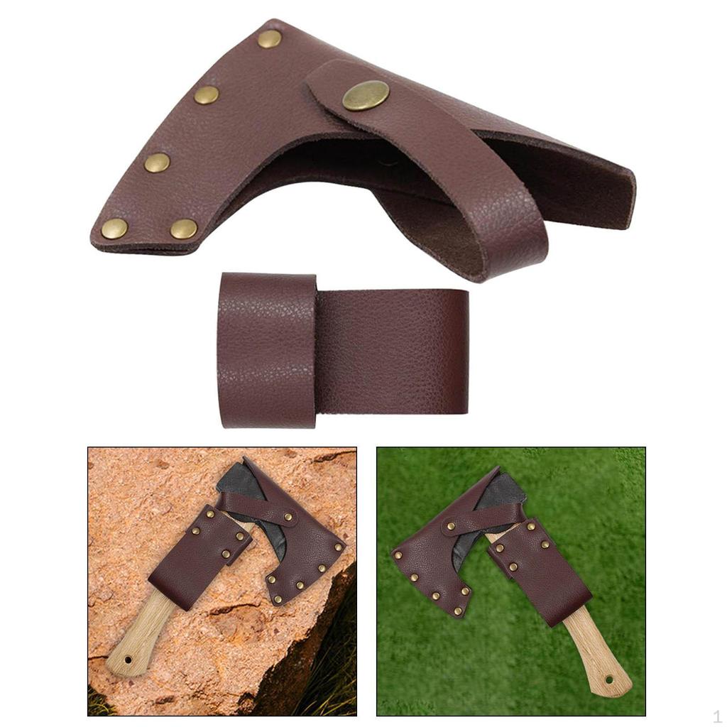 Axe Sheath Holder Hammer Waist PU Leather Protective Sleeve Tool Holster for Hiking