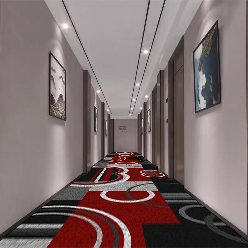 Nordic Geometric Style Long Corridor Carpet Luxury Hallway Area Rugs Non-slip Stair Floor Mat Aisle Carpet Runner Customizable