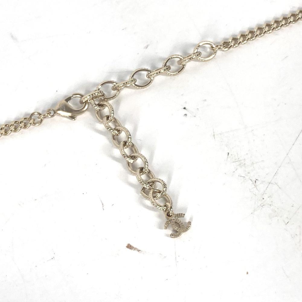 CHANEL 22C CC CC Mark Rhinestone Lipstick Long Necklace Chain Necklace Unused