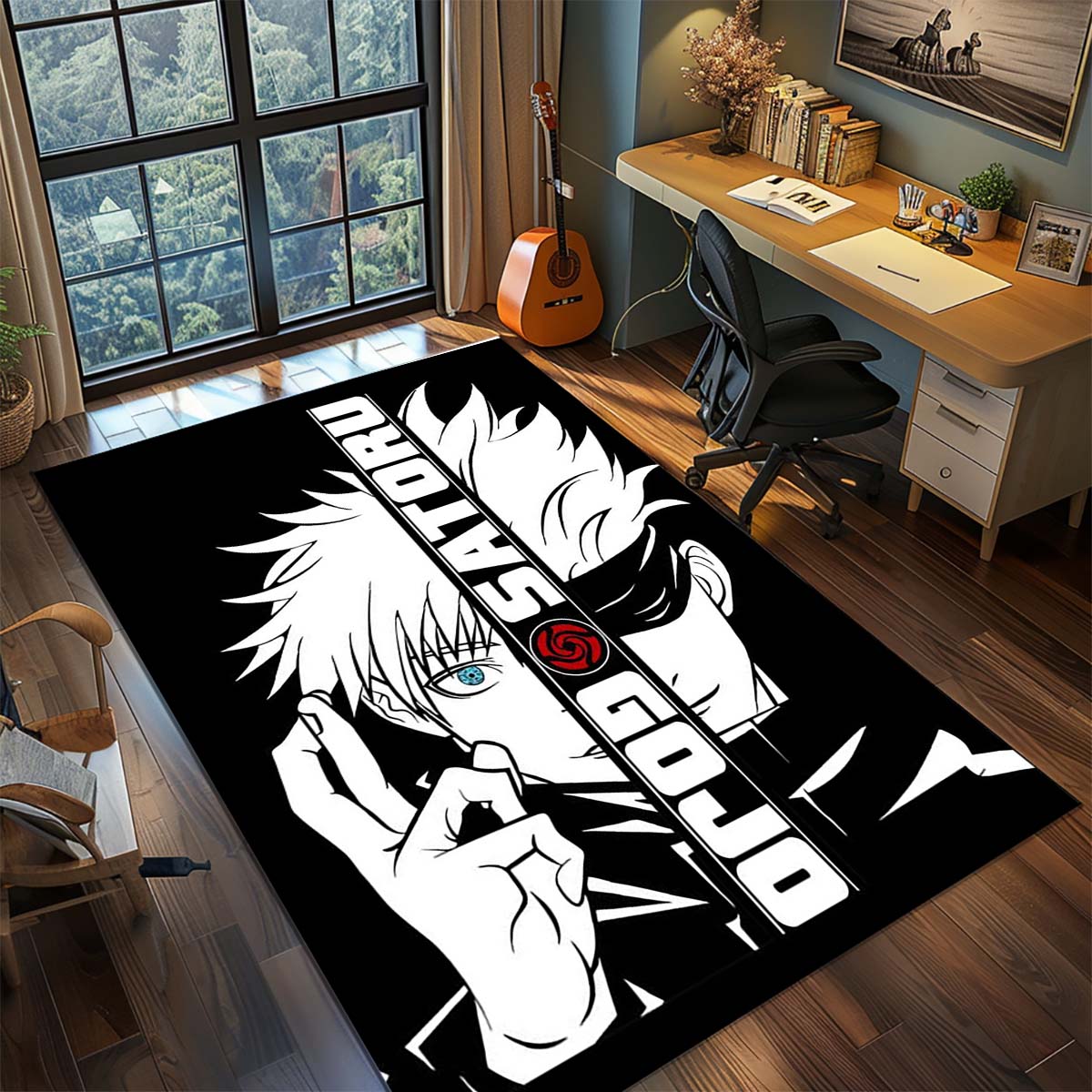 

Jujutsu Kaisen Anime Rug Carpet Large Area Rug Non Slip Washable Floor Mat Gamer Room Bedroom Home Decor 60x90cm