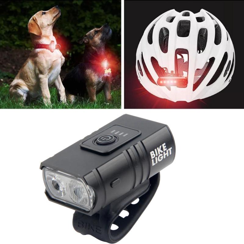 Led Light Bicycle 6 Modes Mtb Bike Front Lamp Usb Rechargeable Safety Night