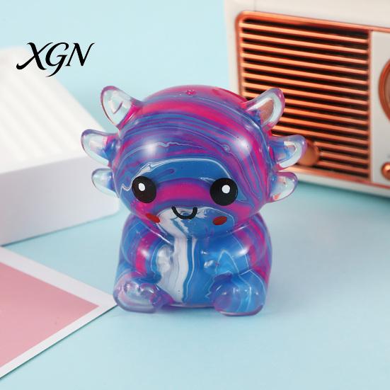 Palm Kneading Toy Salamander Squeeze Toy, Slow Rising Soft Cute Animal Fidget Portable Ball Rebound Stress Balls Home Office Sensory Gifts for