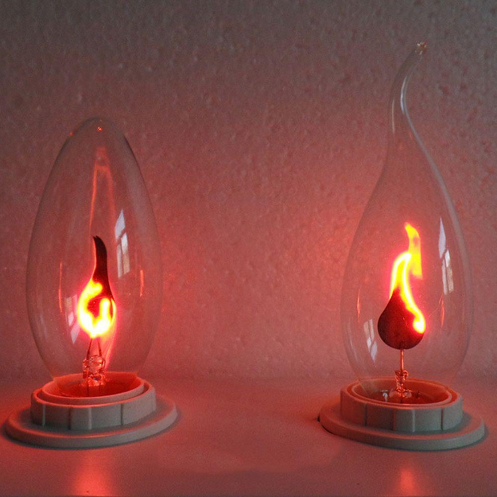 Wire For Decor Lighting Flame Effect Night Light Candle Tip Lamp LED Light Bulb Candle Light